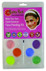 Ultimate face painting tutorial step by ners. Ruby Red Paint Face Paint 2ml X 6 Colors Clam Make Pastel Rainbow Buy Online At Best Price In Uae Amazon Ae