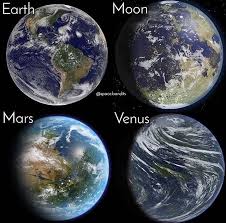 Wow Another Super Cool Concept Of Two Different Celestial Bodies Being Terraformed Titan A Moon Of Satur Planets Art Earth Sun And Moon Space And Astronomy