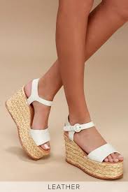 Black And White Espadrille Wedges Dane Off White Leather Espadrille Platform Wedges Leather Espadrilles White Platform Sandals Womens Sandals Wedges