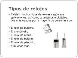 Resultado de imagen para imagenes de diferentes tipos de relojes que existen