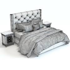 Shop bedding from pottery barn uae. Pottery Barn Harper Bed Luella Nighstand 3d Model 10 Max Free3d