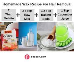 2 tablespoons lemon juice, fresh is best; 8 Easy Homemade Wax Recipes For Hair Removal 2021