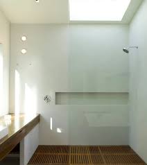 Using the paint roller, paint the wall with one coat of latex paint. Waterproofed Stucco Walls In Bathroom Anyone Done This