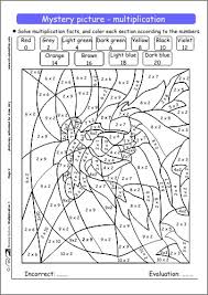 Imagine how interesting it would be to check a color coded math worksheet once they are done with them! Multiplication Facts Coloring Pages Timeless Miracle Com