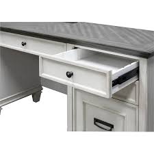 Shop from a wide selection of modern executive desks. Martin Furniture Hartford White Wood Double Pedestal Desk Executive Desk Imhf680w