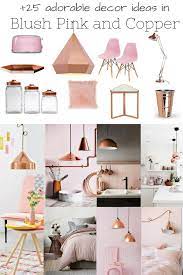 25 Adorable Decor Ideas In Blush Pink And Copper Pink Dining Rooms Pink And Grey Kitchen Pink Living Room