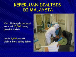 Kegagalan fungsi buah pinggang atau end stage renal disease (esrd) ialah peringkat bilangan pesakit yang memerlukan rawatan dialysis (hemodialisis ataupun dialisis peritoneum) meningkat. Kencing Manis Dan Buah Pinggang