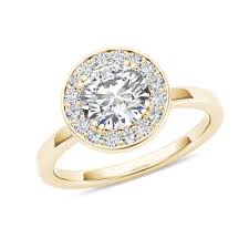 1 Ct T W Diamond Frame Engagement Ring In 14k Gold