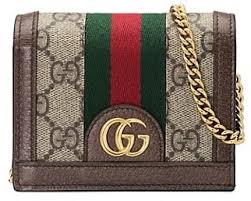 Gucci card case wallet gg supreme rainbow beige/hibiscus red. Parity Wallet Chain Gucci Up To 71 Off