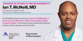 Mount Sinai Neurosurgery على X: "Congratulations to @MountSinaiNeuro  @Neurosurgery resident @ITMcNeillMD for being honored as "Housestaff  Member" of @IcahnMountSinai's #AlphaOmegaAlpha, Lambda Chapter, for his  service as an outstanding clinician ...