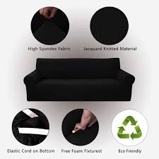 Maybe you would like to learn more about one of these? Buy Sapphire Home 3 Piece Brushed Premium Slipcover Set For Sofa Loveseat Couch Arm Chair Form Fit Stretch Wrinkle Free Furniture Protector Set For 3 2 1 Cushion Polyester Spandex 3pc Brushed Black Online In