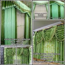 Gorden blackout abu tua original serat tirai jendela pintu minimalis. Gambar Gorden Rumah Kayu Minimalis Shreenad Home
