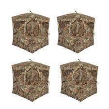 Ameristep ground blind replacement windows. Ameristep Brickhouse 3 Person Durable Hunting Ground Blind With Realtree Edge 4 Pack 4 X Ameri Amebl3001 The Home Depot