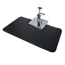 Black chair mats for carpet. Square Salon Floor Mat For Square Base