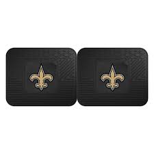 Fanmats Nfl New Orleans Saints Black Heavy Duty 2 Piece 14 In X 17 In Vinyl Utility 12307 New Orleans Saints Nfl Fans New Orleans