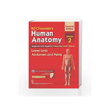 b d chaurasias human anatomy regional applied dissection and clinical volume 2 lower limb abdomen and pelvis with cd wall chart by chaurasia