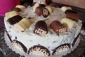 Den nächsten boden ebenfalls mit läuterzucker tränken und mit der dickmannsmasse verteilen, Super Dickmanns Torte Von Knolly83 Chefkoch De Kuchen Und Torten Backrezepte Lebensmittel Essen