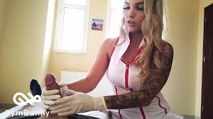 First roleplay of a naughty German Teen Girl Nurse Gymbunny