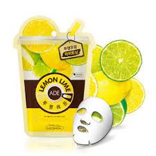 可莱丝clinie柠檬汁面膜贴美白提亮 lime lemon