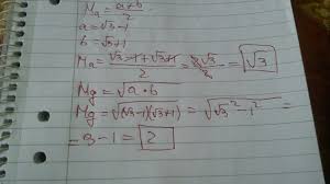 , xn }, è possibile associare a ciascuna di esse un. Calculati Media Aritmetica Si Media Geometrica A Numerelor A Si B A 3 1 Si B 3 1 Brainly Ro