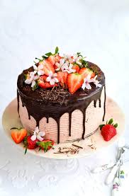 On decorating either you are decorate your room or cake flower is the best option.there are many florists in market which provide garden fresh flowers to give a warm welcome to the. Chocolate Strawberry Cake Chocolate Cake With Strawberry Filling Supergolden Bakes