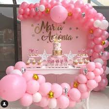 Birthday Theme Ideas For Baby Girls Best Baby Shower Ideas Featured On Girl Baby Shower Decorations Baby Birthday Balloon Baby Girl Birthday Theme