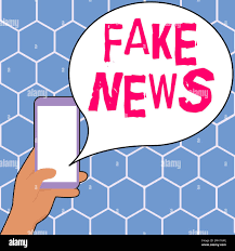 Konzeptunterschrift Fake News. Geschäftskonzept, das Menschen Informationen  vermittelt, die von den Medien nicht wahrgenommen werden Stockfotografie -  Alamy