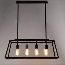Large Lantern Industrial Pendant With Trapezoid Iron Outshape Dining Room Light Fixtures Dining Room Lighting Lantern Decor Living