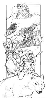 Click on an image below. Miyazaki Coloring Pages Scenery Mountains