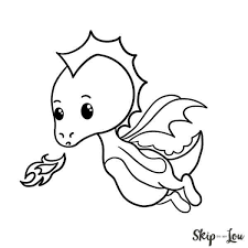 How To Draw A Dragon Skip To My Lou Easy Dragon Drawings Cute Dragon Drawing Easy Animal Drawings