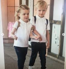 Elle aime lire des biographies, des poésies ethniques d'afrique. Princess Charlene Shares Photos Of Twins Jacques And Gabriella On First Day Of School Hello