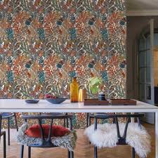 Papier Peint Papier Peint Borromee La Maison Bineau Papier Peint Casamance Idees De Papier Peint