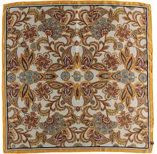 By lindsay baker 6th november 2017. Silk Scarf With Paisley Print Fraas