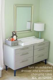 Turn An Outdated Dresser Into A Modern Changing Table Real Housemoms Changing Table Dresser Modern Changing Tables Baby Changing Table Dresser