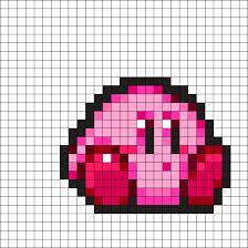 Sitting Kirby By Hoshinokaabi On Kandi Patterns Perler Beads Designs Easy Perler Bead Patterns Pixel Art Pattern