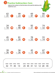 Learning of these two topics sets them ready for learning multiplication and division. 2 Digit Subtraction Worksheet Education Com