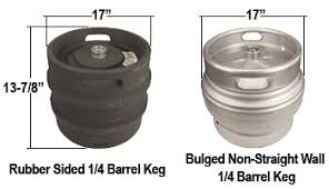 draft beer keg size dimensions