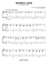 Secret Love Song Sheet Music Pdf