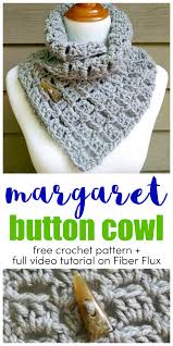 Free Crochet Pattern...Margaret Button Cowl!