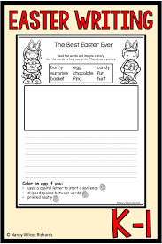 If you would like to practice different vocabulary words, just edit the worksheet as necessary or create one of your very own. Easter Activities With Writing Math And An Easter Craft Distance Learning Word Family Activities Writing Activities Easter Writing