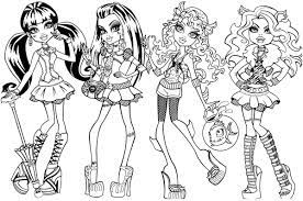 Monster high characters coloring pages at best all coloring pages tips. Monster High Coloring Pages Pdf Coloring Home