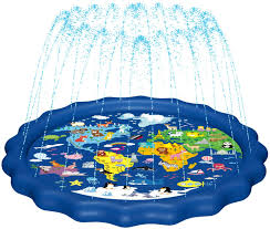 Once you have experienced your first splash pad install, this will become second nature to you as these are very easy to install for a residential application. Amazon Com Magifire Splash Pad Sprinkler For Kids Baby Pool 3 In 1 Water Toys Gifts For 1 2 3 4 5 Year Old Boys Girls Toddler Splash Play Mat Map Toys Games