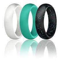 Womens Silicone Wedding Rings Top Silicone Wedding Band 3 Pack Womens Silicone Ring Silicone Wedding Ring Women Silicone Wedding Band Rubber Wedding Band