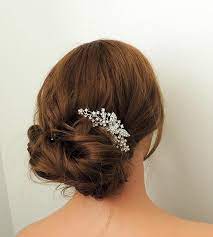 Claire Pearl And Crystal Wedding Hair Comb Bridal Hair Comb Wedding Accessory Hair Accessory Crystal Hair Clip 2525290 Weddbook