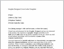 Graphic Designer Cover Letter
