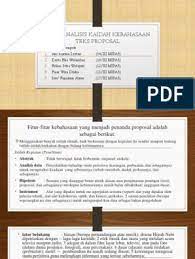 Fitur f i tur kebahasaan yang menjadi penanda proposal adalah sebagai berikut. Kaidah Kebahasaan Pdf