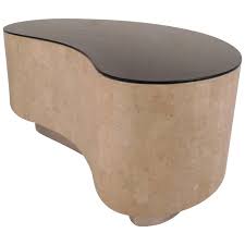 Kidney Shaped Coffee Table By Maitland Smith Smoked Glass Modern Coffee Tables Coffee Table