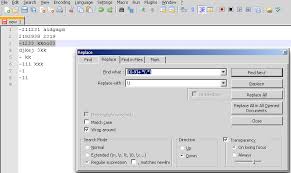 Replace Numbers That Start With A Hyphen In Notepad Super User