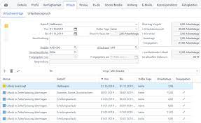 Und zwar habe ich mir über die winterferien 2019/20 2 wochen urlaub genommen. Doku Urlaubsantrage Und Urlaubsverwaltung Proad Software