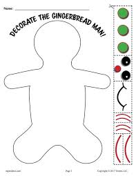 3 Printable Gingerbread Man Activities Gingerbread Man Activities Gingerbread Activities Gingerbread Man Template